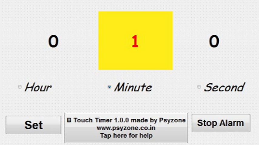 B Touch Timer Picture